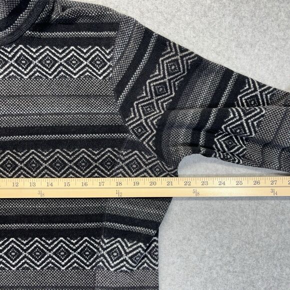 Eddie Bauer Women’s Large 1/4 Zip Fleece Pullover Long Sleeve Aztec Pattern AOP - Picture 8 of 10